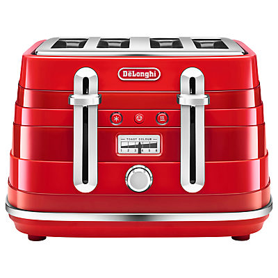 De'Longhi Avvolta 4-Slice Toaster Red